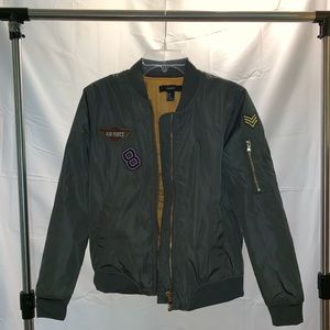 Green bomber jacket